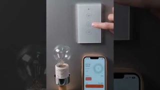 WiFi RF433 Smart Light Dimmer Glass Touch Switch