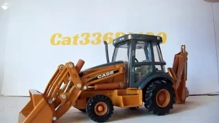1/50 scale Ertl Case 580 Super N backhoe review.