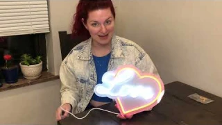 Review of VIBESNEON Love Neon Sign, Heart Led Light, Love Decor, Heart Neon Light