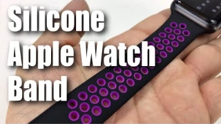 Wengerui oft Sports Silicone Bracelet Strap Watch Band Replacement for Apple Watch