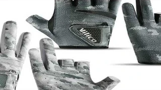 1 Pair Fishing Gloves for Men Summer Fishing Road Sub Sunscreen and Anti Slip Ice Silk Breathable Th