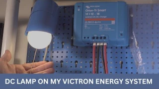 Converting blue vintage (732A) E27 AC wall lamp to 12V DC for my Victon Energy system