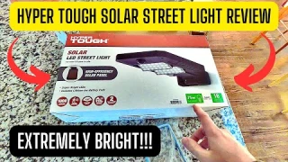 Hyper Tough Outdoor Solar Street 1000 Lumen Light Review Walmart  Best Security Pole LED Lamp Bright