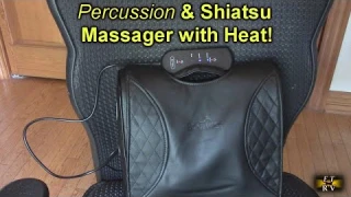 Boriwat Back Percussion & Shiatsu Massager with Heat 3D Deep Tissue Kneading Massage Pillow REVIEW