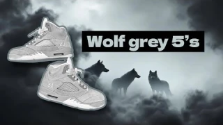 Early on foot review of the wolf grey air jordan 5’s annareps11