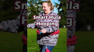 Total Beginner Learns How To Smart Weighted Hula Hoop First Time