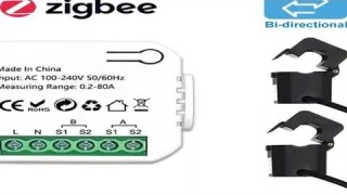 Tuya Smart ZigBee Energy Meter Bidirection 1, 2 Channel with Current Transformer Clamp App Monitor P