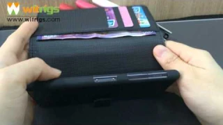 Litchi Grain Wallet with Stand Folio Leather Case for Sony Xperia Z1 Black Review