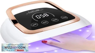 Wisdompark 268W UV LED Nail Lamp with LCD Touch Screen and 4 Review