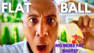 A FLAT GOLF BALL WILL HELP HIT IRON SHOTS BETTER? | Flatball Golf Swing Training Aid Review