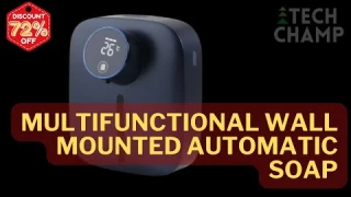 Multifunctional Wall Mounted Automatic Soap Dispenser Infrared Sensor LED Digital