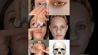 Instead of those 👉🏼 do these 👈🏼If just by 30 seconds in a day 🤗#facemassage#guasha#steelguasha