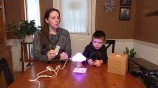 Wooden Mushroom Night Light for Kids with 16 Color Changing and Dimmable Nursery Lamp Bedside Light