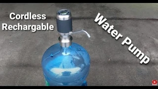 Amazon Rechargeable bottled water electric water pump by Lemonda