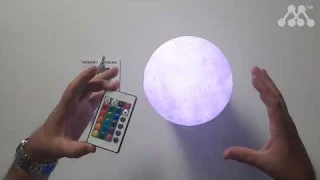 3D Moon Night Light and LED Mood Lamp Product Review