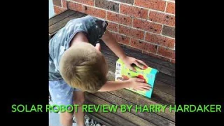 Solar robot toy review, electric robot toy review, school book club toy