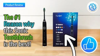 7AM2M Sonic Toothbrush Review | 120 Days Battery Lfe & Six Brush Heads!