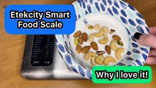 This is a smart food scale and why I LOVE it for tracking macros!