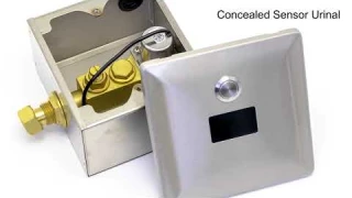 Sensor Operated Touchless Automatic Concealed Urinal Flush Valve from Rajeyn Company RJY-20-S203AD