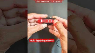 Light Up Your Ride-USB Rechargeable Bike LED head & tail Light! #bicycle #bicyclelight #ledtaillight