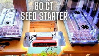 Seed Starter Tray with Grow Light | 80 ct. seed tray