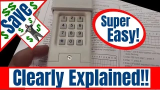🆕Garage Door Opener How To Program A Wireless Chamberlain Universal Keypad🆕