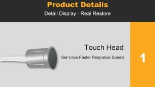 LED Touch Dimmer switch for adjust brightness of cabinet wardrobe closet light