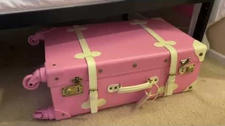 CO-Z Vintage Luggage Set Review. Hard Shell With Matching Briefcase. so Pretty