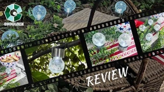 GIGALUMI Hanging Solar Lights, Christmas Decoration, Multi-Color Hanging Ball Lights, Solar Lanterns