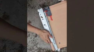 How to install undermount drawer slides | Kitchen cabinet fittings #shorts