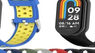 Silicone Strap for Xiaomi Mi Band 8 SmartWatch Breathable Sport Bracelet Replacement Color Wristband