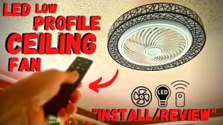 Remote Control LED Ceiling Fan Amazon - Install/Review