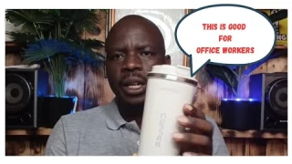 Smart Temperature Display Coffee Cup Review | Spill-Proof Travel Mug for Office Use