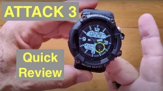 LOKMAT ATTACK 3 IP68 Waterproof Bluetooth Calling Ruggedized Smartwatch: Quick Overview