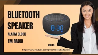 Bluetooth Speaker Home Office || Alarm Clock With  FM Radio Sound System || Buffbee