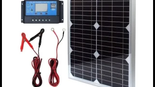 TP-solar Solar Panel Kit 20W 12V Monocrystalline with 10A Solar Charge Controller - Overview