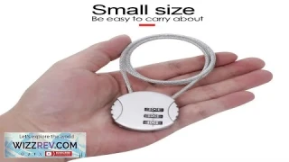Extended Wire Rope Motorcycle Helmet Lock Anti theft Smart Combination Lock Digit Padlock Review