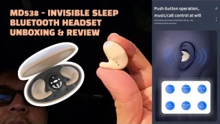 MD538 - Invisible Earbuds (Skin tone) Sleep Bluetooth Demo & Review (Links below)