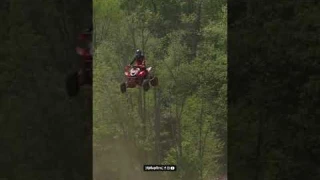 Biggest jump on an ATV?! 🚀 #ATVMX