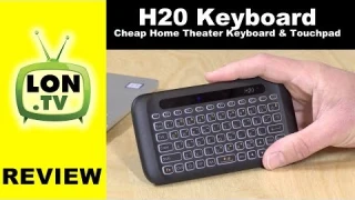 H20 Mini Wireless Keyboard & Touchpad Review- Good, Cheap Home Theater Remote
