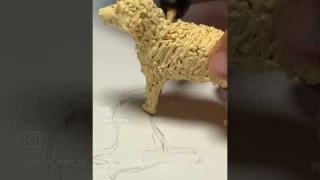 Making a dog with a 3D pen? (Deluxe Pups) #3d #3dpen #3dpenart #3dprinting #satisfying #howto #dog