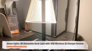 Above Lights 7W Dimmable Desk Light with 10W Wireless Qi Charger Review