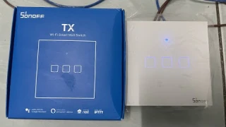 smart switch with sonoff TX Wi-Fi Smart Wall Switch 3 geng