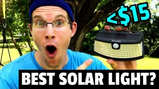BEST SOLAR SECURITY LIGHT on AMAZON!? AOOTEK Outdoor Motion Light Review