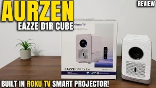 The World’s First Roku TV Smart Projector! | Aurzen Eazze D1R Cube Review