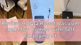 Review AZQQ Robot Vacuum and Mop Combo with Self Emptying Station, 60 Days Hands Free Robotic Vacuum