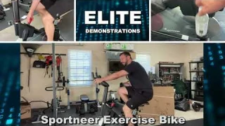 Video Sportneer Flywheel S1 Exercise Bike, Indoor Cycling Bike Stationary Quiet Resistance Spin Bike