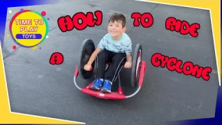 Alivia & Evan Show How To Ride A Cyclone - Time To Play Toys
