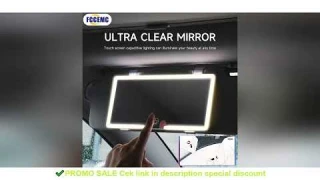 Car Interior Mirrors Sun Visor Plate LED HD Makeup Mirror for Girls Women Rechargeable Fill Light Un