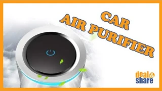 USB CAR AIR PURIFIER WITH 7 COLORS LED NIGHT LIGHT